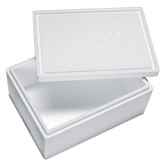 Isolierbox mit Deckel 10,5 l, "205" aus Styropor® Isolierbox mit Deckel 10,5 l, "205" aus Styropor®