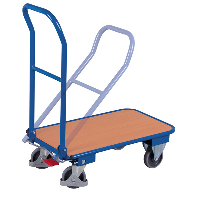 Klappbügelwagen aus Stahl 720x450mm 250kg Traglast Klappbügelwagen aus Stahl 720x450mm 250kg Traglast