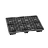 Schwarze Leichtpalette mit Rand