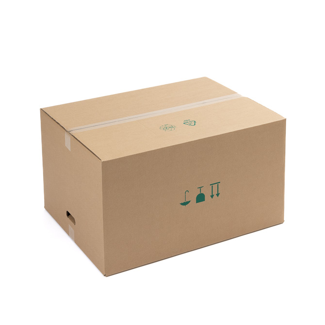 Karton 766x576x418mm Fefco 0201 Unterseite