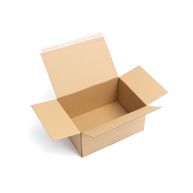 Versandkarton Easy-Box mit Klebestreifen und Aufreißfaden 430x310x200mm offen Versandkarton Easy-Box mit Klebestreifen und Aufreißfaden 430x310x200mm offen