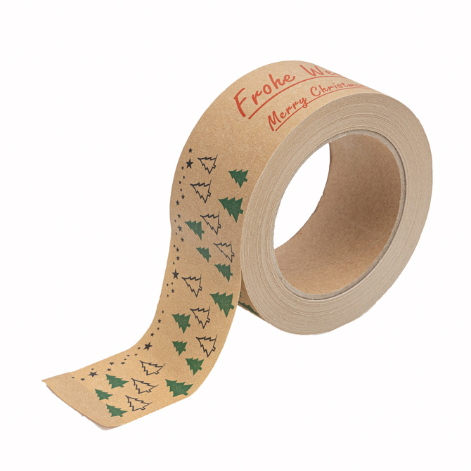 Papierklebeband 50mm 50lfm Frohe Weihnachten Papierklebeband 50mm 50lfm Frohe Weihnachten