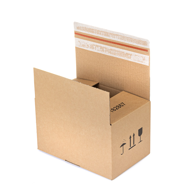 Retourenfähiger Versandkarton SK30 284x184x167mm offen Retourenfähiger Versandkarton SK30 284x184x167mm offen