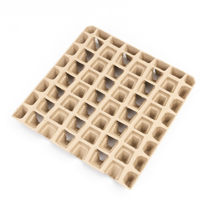 Faserformteil 385x385x53mm SafePac Flex Unterseite