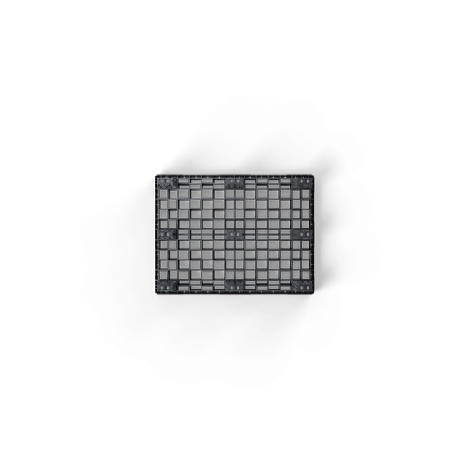 Kunststoffpalette 800x600x130mm Nest H3 Unterseite