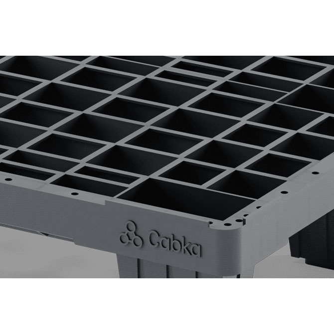 Kunststoffpalette 800x600x130mm Nest H3 Detail