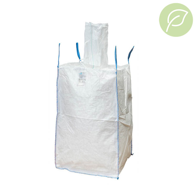 Bigbag 99x99x185cm GRANU mit Ein- Auslaufstutzen - 1.500 kg -recycled PP-