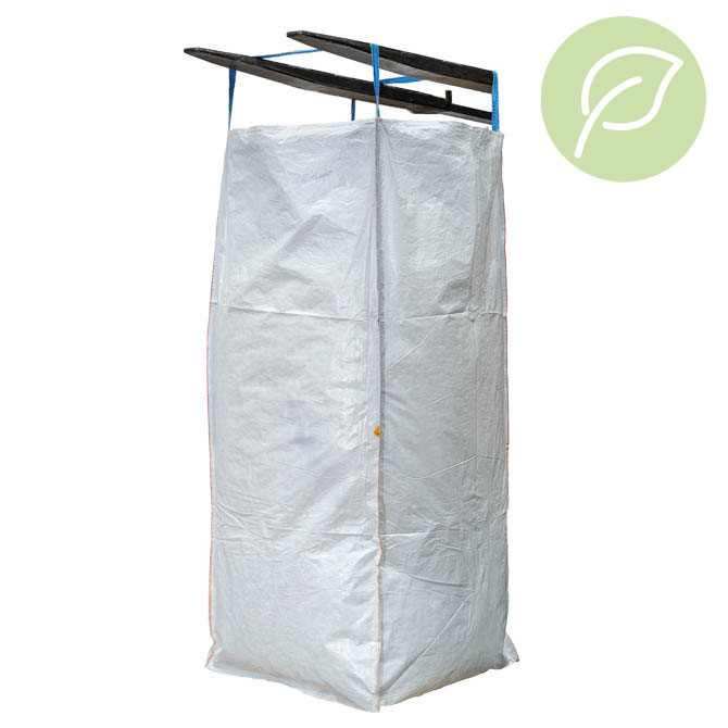 Bigbag MIWO 90x90x220cm 2cbm Inhalt - SWL 400 kg - neutral -rPP- Bigbag MIWO 90x90x220cm 2cbm Inhalt - SWL 400 kg - neutral -rPP-