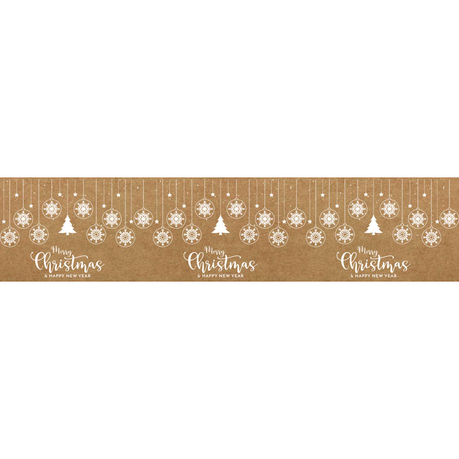 Papierklebeband 50mm 50lfm braun Merry Christmas Papierklebeband 50mm 50lfm braun Merry Christmas