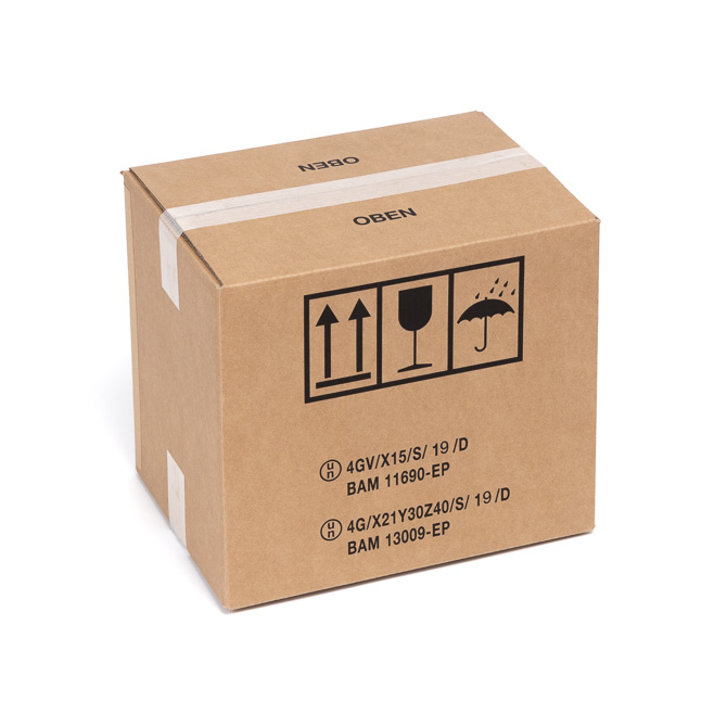 Gefahrgutkarton 360x260x300mm Fefco 0201 2.80BC GV40 Gefahrgutkarton 360x260x300mm Fefco 0201 2.80BC GV40
