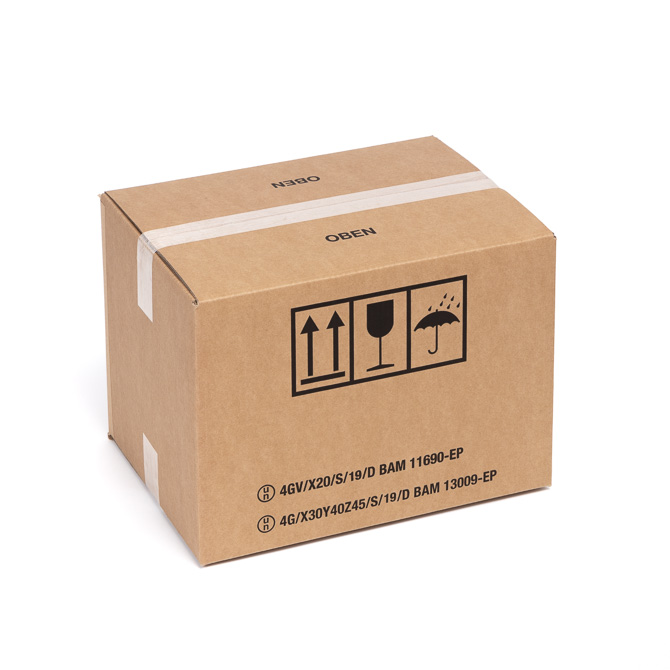 Gefahrgutkarton 390x390x430mm Fefco 0201 2.80BC GV50 Gefahrgutkarton 390x390x430mm Fefco 0201 2.80BC GV50