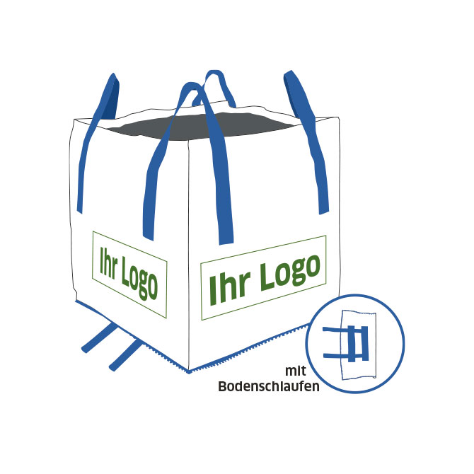 Bigbag STEIN BS 90x90x90cm - PREMIUM - extra Bodenschlaufen