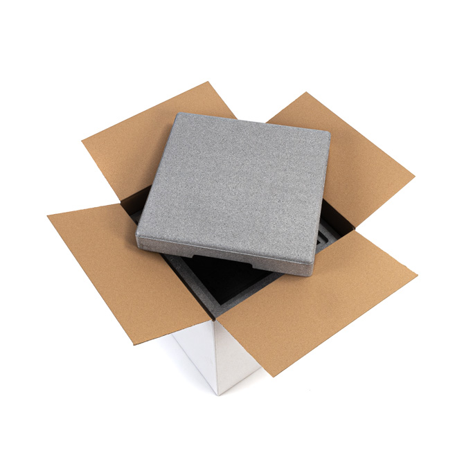 Isolierbox aus Neopor® mit Deckel und Umkarton 12,5 l, "210"