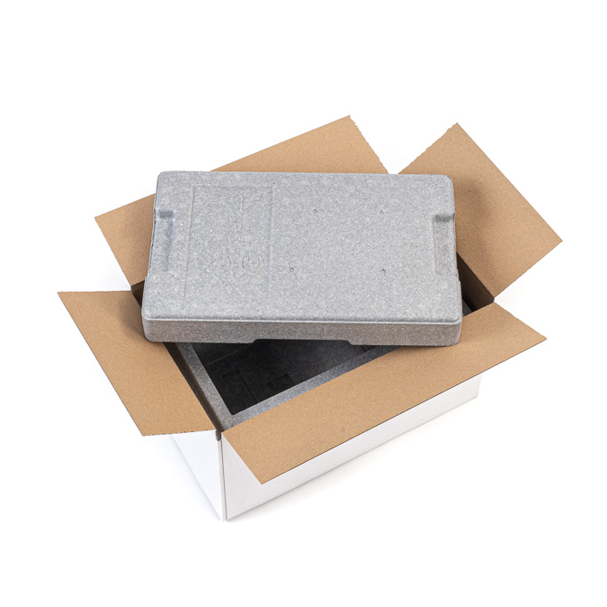 Isolierbox aus NEOPOR® mit Deckel und Umkarton 4,7 l, "212"