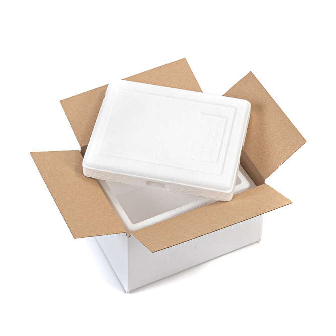 Transportbox Styropor - Tortenbox - Thermobox - Spar Set (Ø27 und