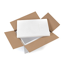Isolierbox aus rEPS mit Deckel 30,0l, "218"_rEPS + Umkarton