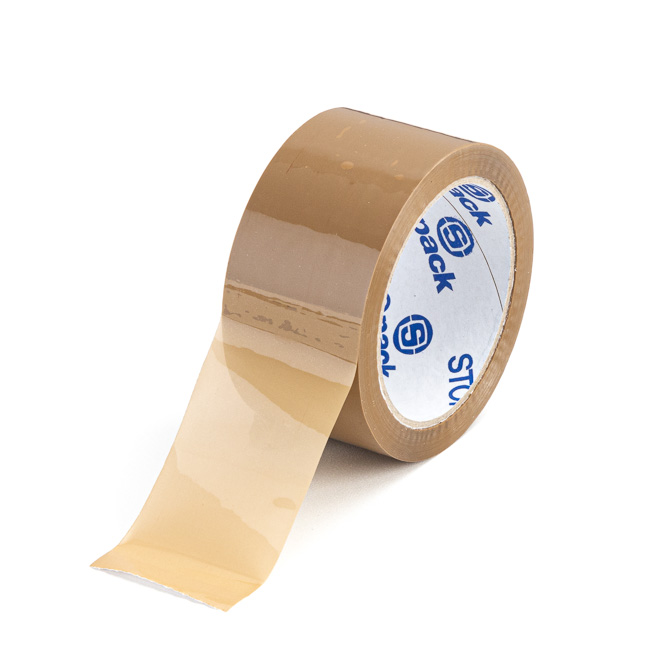 PP-Klebeband 50mm 66lfm braun leise abrollend PP-Klebeband 50mm 66lfm braun leise abrollend
