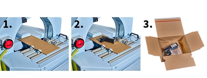 TRAYplus Buzz N`Pack Horizontalwickler Anwendung