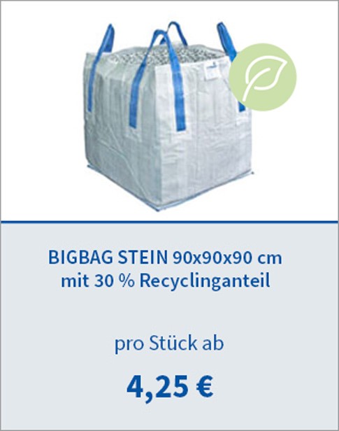 Bigbag STEIN mit 30 % Recyclinganteil