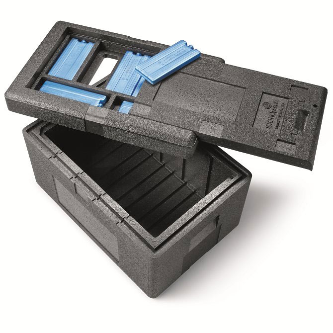 Mehrweg-Isolierbox aus EPP 33,0 L, inkl. Akkus Mehrweg-Isolierbox aus EPP 33,0 L, inkl. Akkus