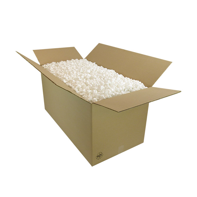 Verpackungschips Pelaspan® white im Karton á 215 Liter