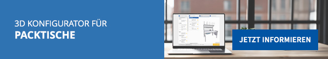 3D Packtisch-Konfigurator 3D Packtisch-Konfigurator
