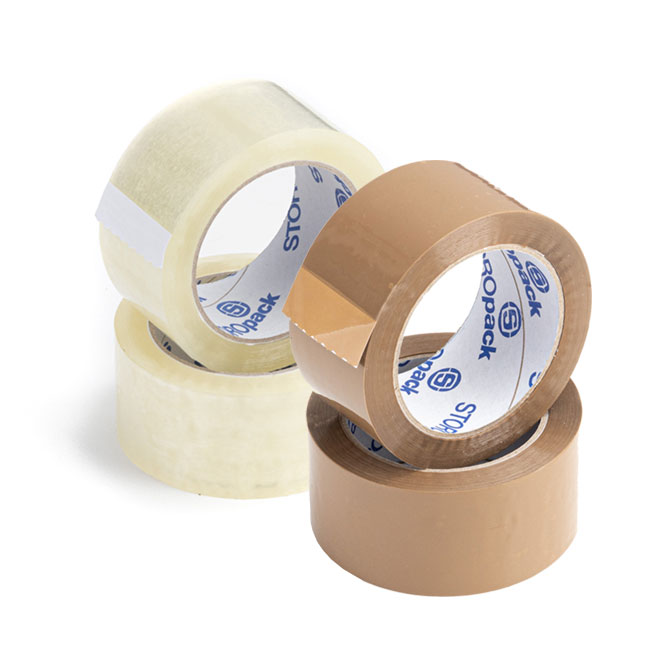 PP-Klebeband Premium 50mm 66lfm - braun / transparent - Leise abrollend PP-Klebeband Premium 50mm 66lfm - braun / transparent - Leise abrollend