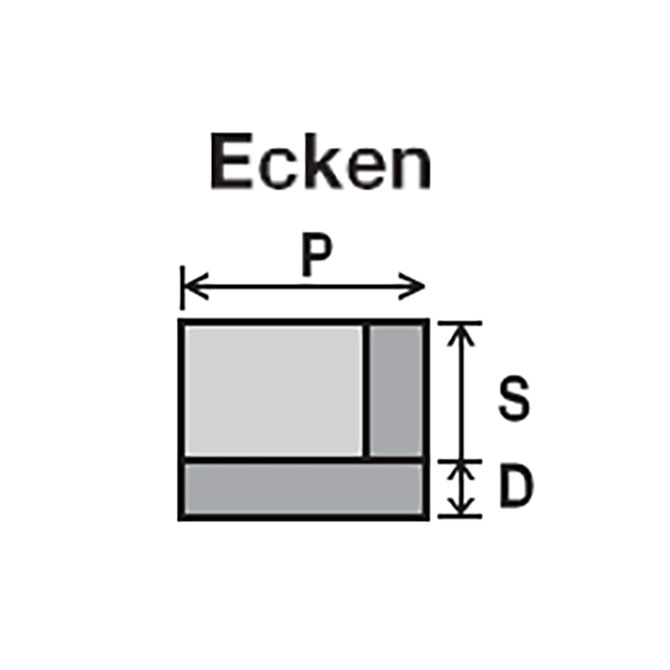 Wellpapp-Ecken 3-flächig 70x70mm Base