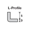 Wellpapp-L-Profil 70x28mm Base