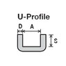 Wellpapp-U-Profil 120x60x28mm Base