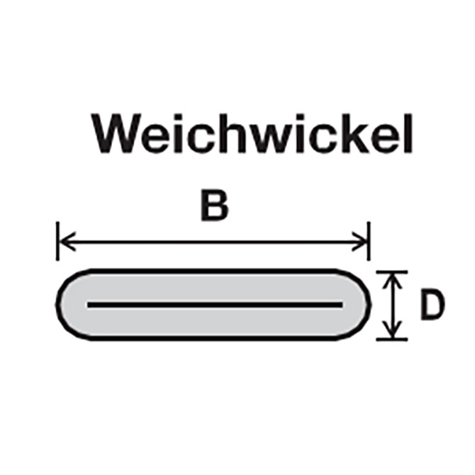 Wellpapp-Weichwickel 200x95mm Base