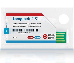 tempmate.®-S1 V2.0 Einweg Temp. Data Log
