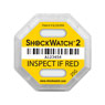 Shockwatch 2 m. Label gelb 25g/50ms