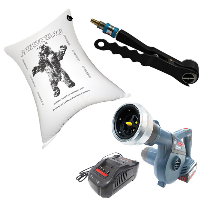 Stausäcke und Füllgeräte Stausäcke und Füllgeräte