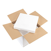 Isolierbox aus rEPS mit Deckel 12,5l, "210" + Umkarton