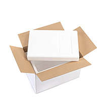 Isolierbox aus rEPS mit Deckel 7,3 l, "211" + Umkarton